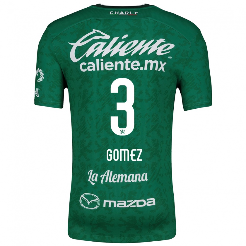 Kandiny Hombre Camiseta Karen Gómez #3 Verde Blanco 1ª Equipación 2024/25 La Camisa Chile