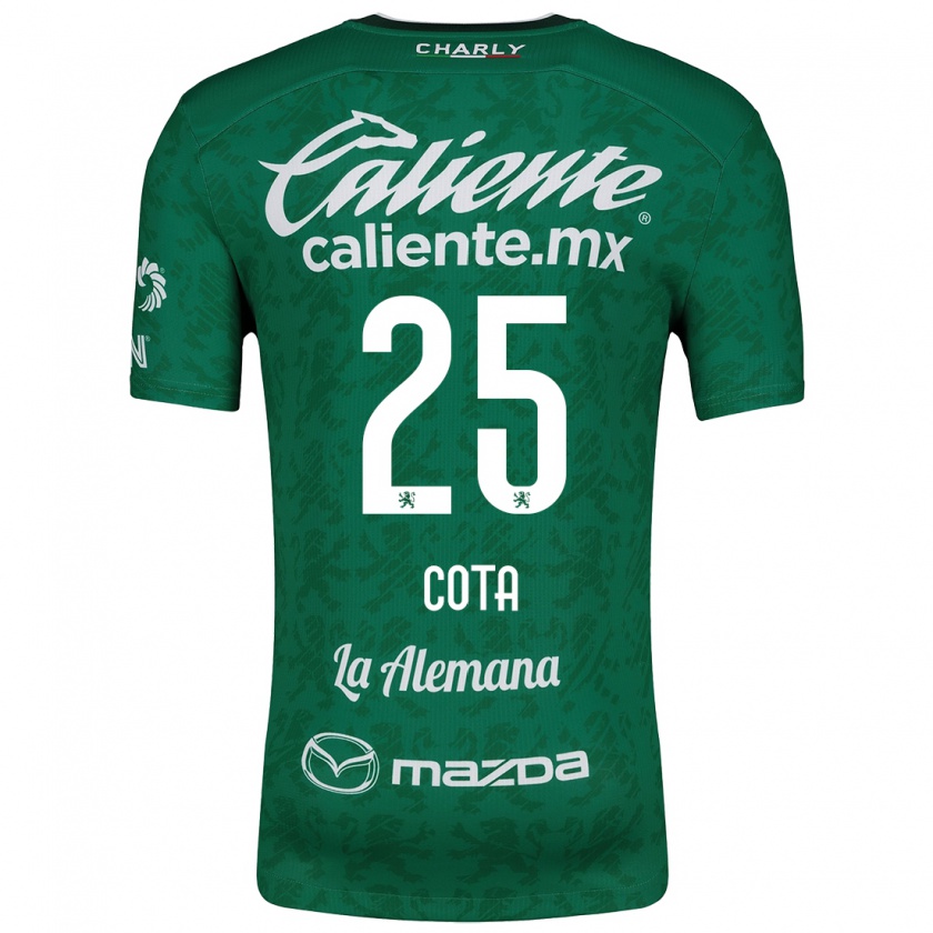 Kandiny Hombre Camiseta Renatta Cota #25 Verde Blanco 1ª Equipación 2024/25 La Camisa Chile