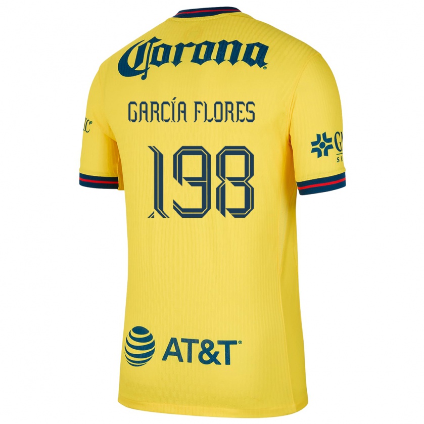 Kandiny Hombre Camiseta Francisco García Flores #198 Amarillo Azul 1ª Equipación 2024/25 La Camisa Chile