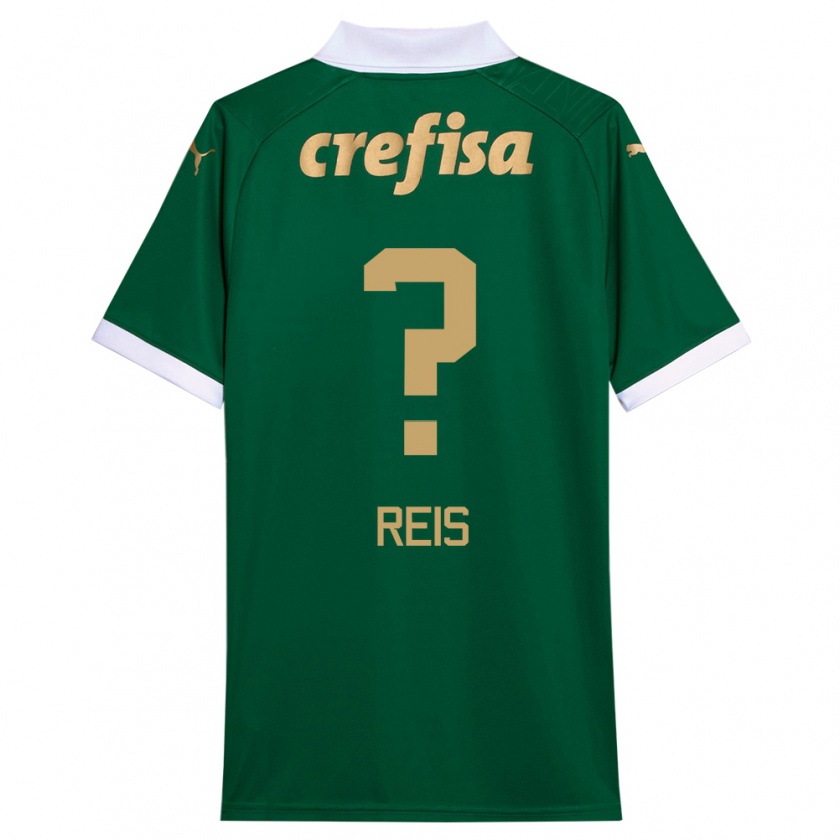 Kandiny Hombre Camiseta Vitor Reis #0 Verde Blanco 1ª Equipación 2024/25 La Camisa Chile