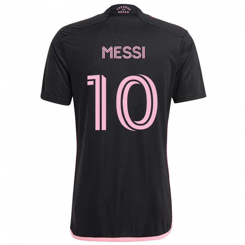 Kandiny Hombre Camiseta Lionel Messi #10 Negro 2ª Equipación 2024/25 La Camisa Chile