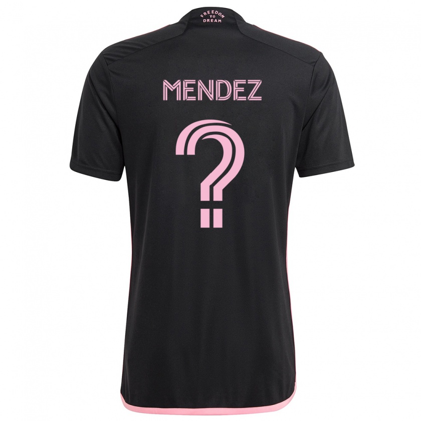 Kandiny Hombre Camiseta Dylan Mendez #0 Negro 2ª Equipación 2024/25 La Camisa Chile