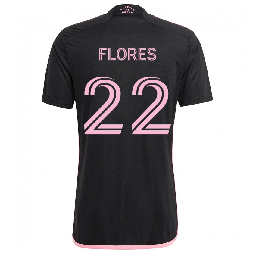 Kandiny Hombre Camiseta Alejandro Flores #22 Negro 2ª Equipación 2024/25 La Camisa Chile