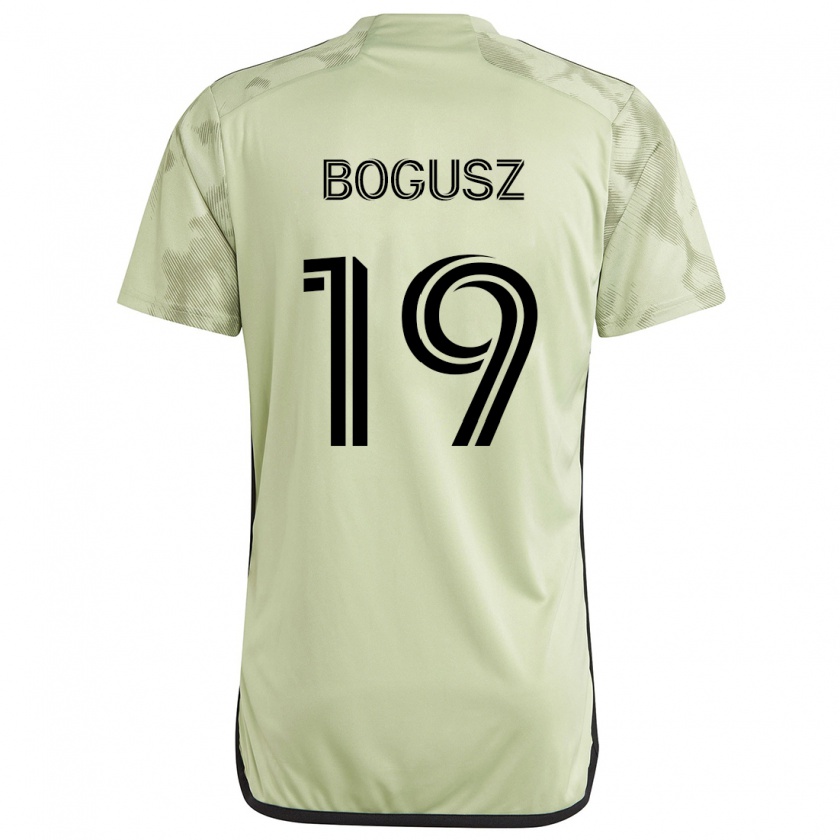 Kandiny Hombre Camiseta Mateusz Bogusz #19 Verde Claro 2ª Equipación 2024/25 La Camisa Chile