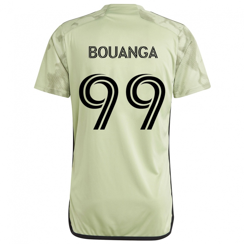 Kandiny Hombre Camiseta Denis Bouanga #99 Verde Claro 2ª Equipación 2024/25 La Camisa Chile