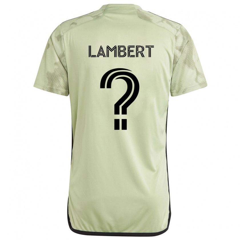 Kandiny Hombre Camiseta Liam Lambert #0 Verde Claro 2ª Equipación 2024/25 La Camisa Chile