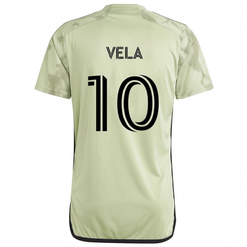 Kandiny Hombre Camiseta Carlos Vela #10 Verde Claro 2ª Equipación 2024/25 La Camisa Chile