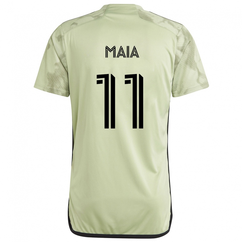 Kandiny Hombre Camiseta Matheus Maia #11 Verde Claro 2ª Equipación 2024/25 La Camisa Chile