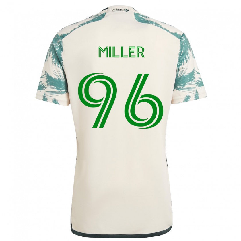 Kandiny Hombre Camiseta Carver Miller #96 Beige Marrón 2ª Equipación 2024/25 La Camisa Chile