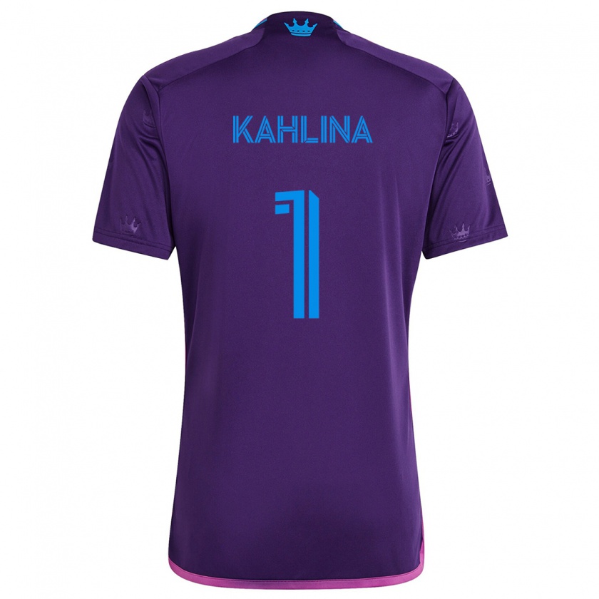 Kandiny Hombre Camiseta Kristijan Kahlina #1 Azul Morado 2ª Equipación 2024/25 La Camisa Chile