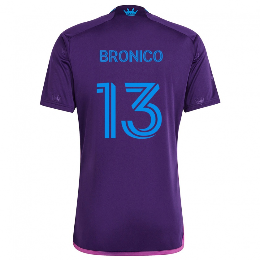 Kandiny Hombre Camiseta Brandt Bronico #13 Azul Morado 2ª Equipación 2024/25 La Camisa Chile