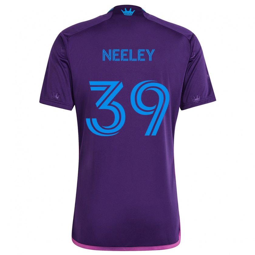 Kandiny Hombre Camiseta Jack Neeley #39 Azul Morado 2ª Equipación 2024/25 La Camisa Chile