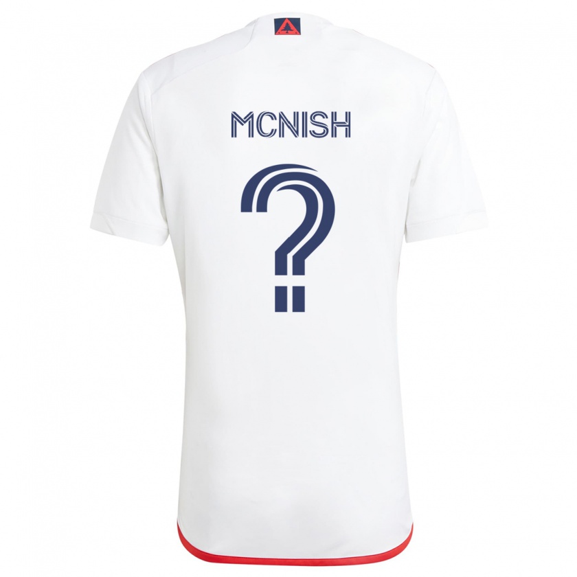 Kandiny Hombre Camiseta Sheridan Mcnish #0 Blanco Rojo 2ª Equipación 2024/25 La Camisa Chile