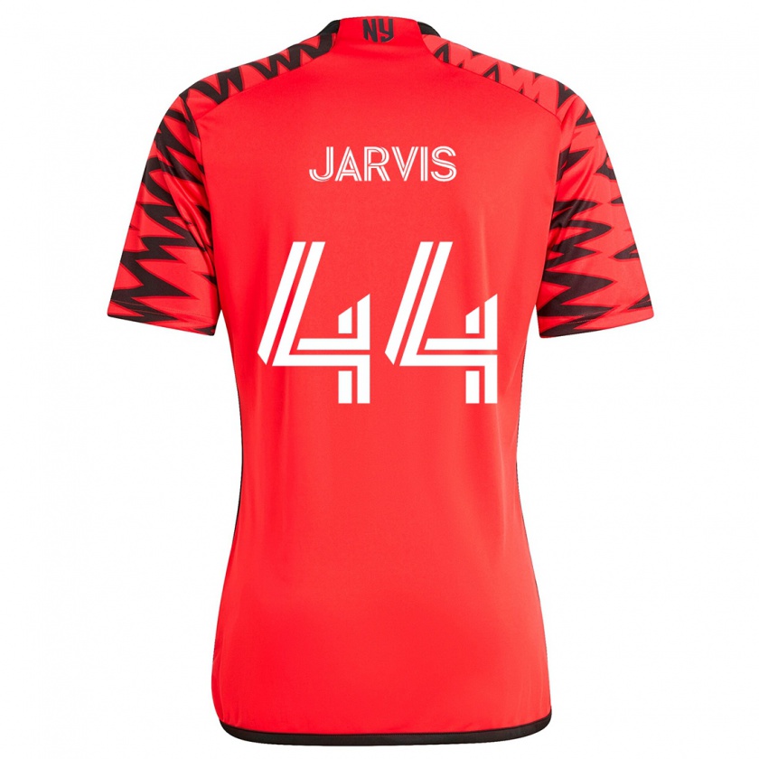 Kandiny Hombre Camiseta Aiden Jarvis #44 Rojo Negro Blanco 2ª Equipación 2024/25 La Camisa Chile