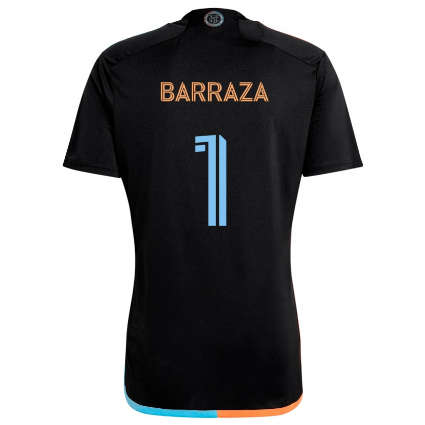 Kandiny Hombre Camiseta Luis Barraza #1 Negro Naranja Azul 2ª Equipación 2024/25 La Camisa Chile