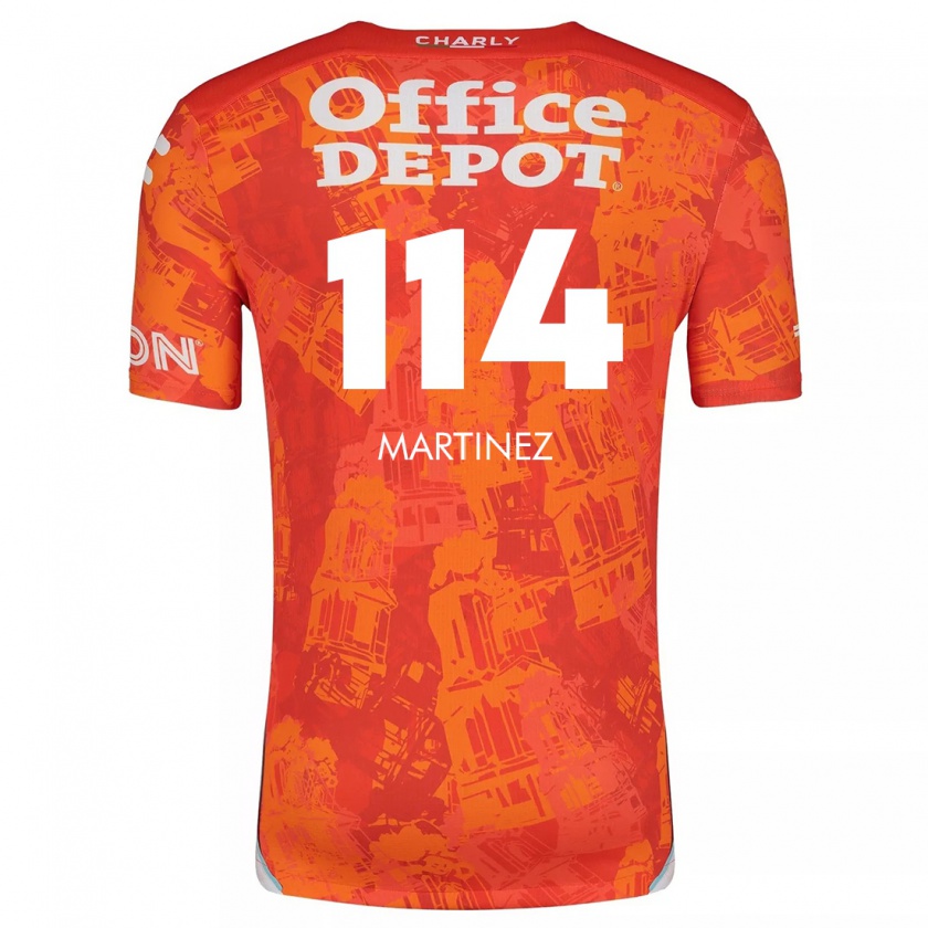 Kandiny Hombre Camiseta Jesús Martínez #114 Naranja Blanco 2ª Equipación 2024/25 La Camisa Chile