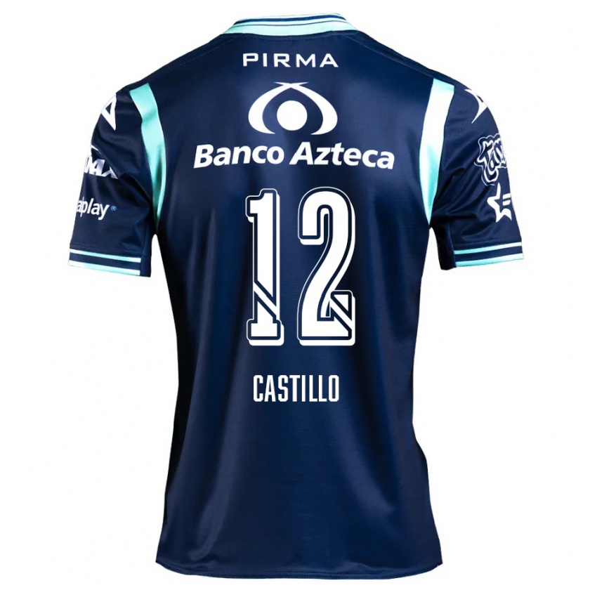 Kandiny Hombre Camiseta Raúl Castillo #12 Azul Marino 2ª Equipación 2024/25 La Camisa Chile