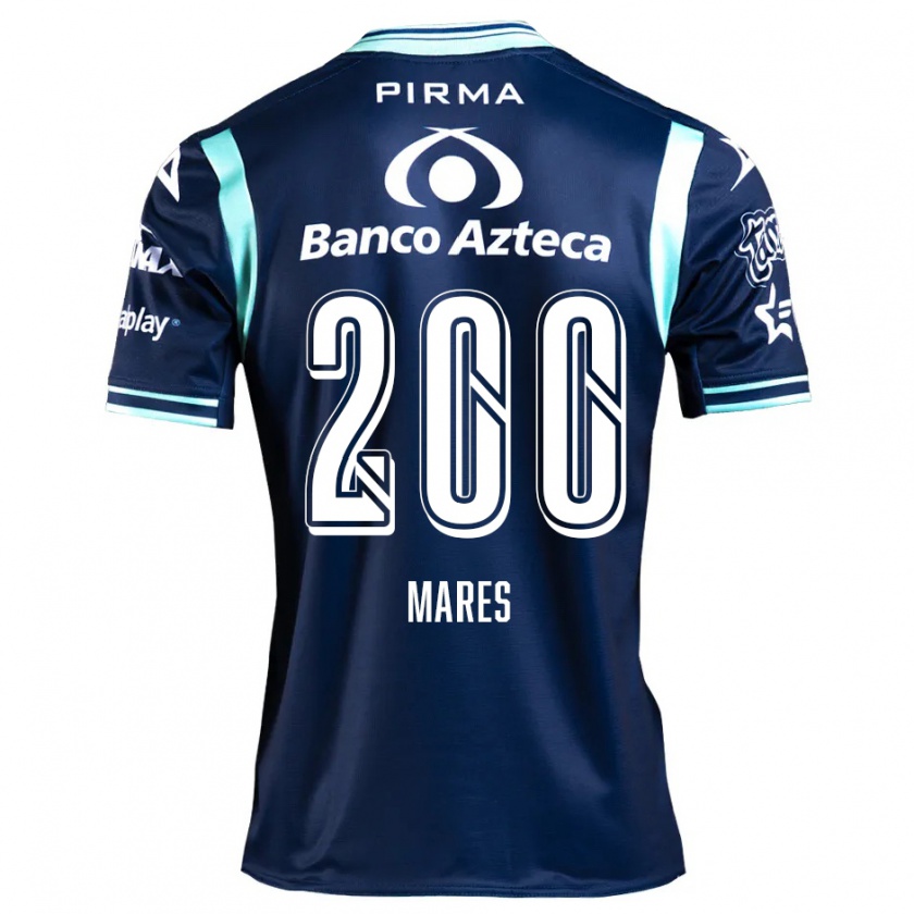 Kandiny Hombre Camiseta Cristian Mares #200 Azul Marino 2ª Equipación 2024/25 La Camisa Chile