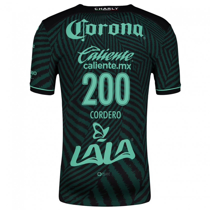 Kandiny Hombre Camiseta Mario Cordero #200 Verde Negro 2ª Equipación 2024/25 La Camisa Chile