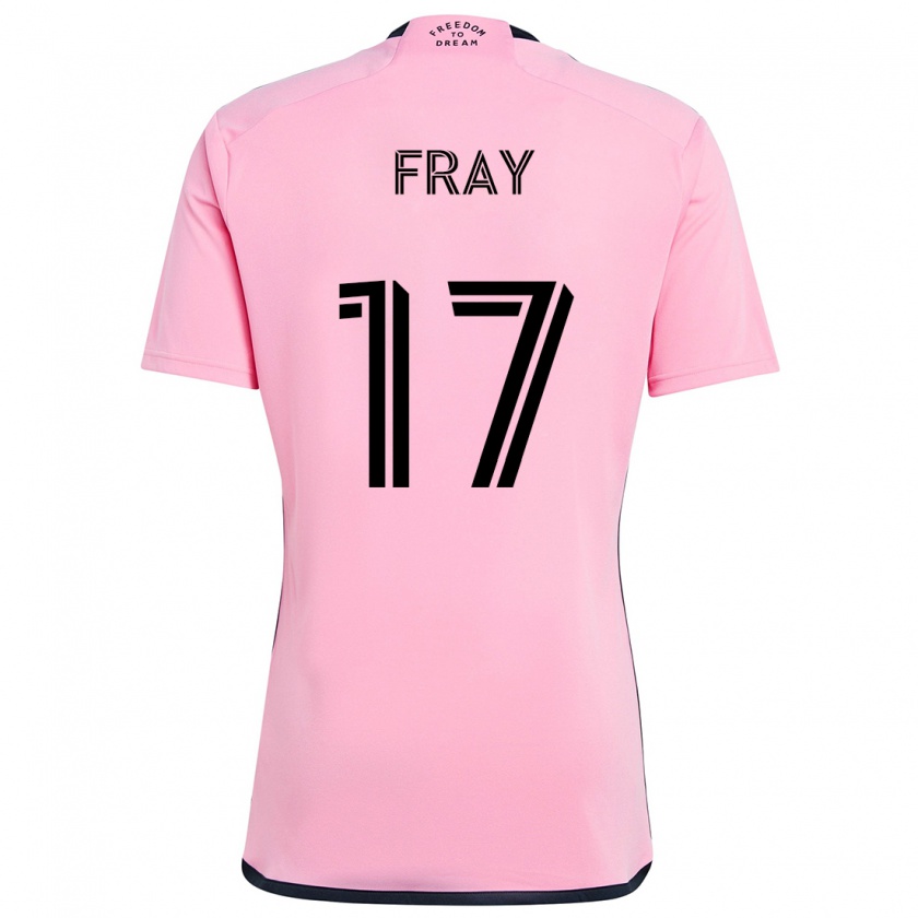 Kandiny Mujer Camiseta Ian Fray #17 Rosa 1ª Equipación 2024/25 La Camisa Chile