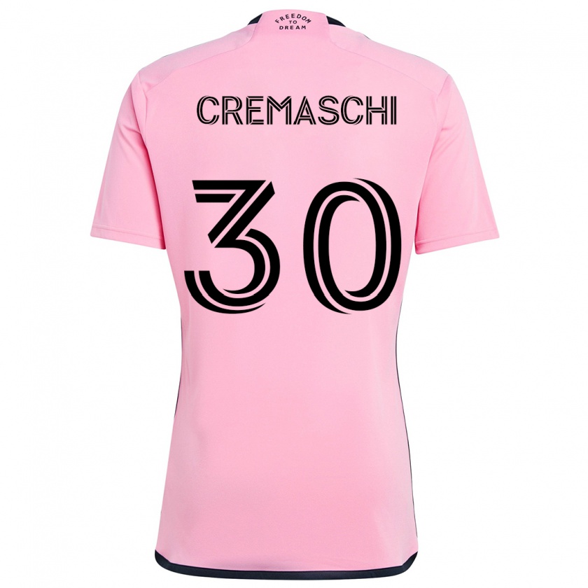 Kandiny Mujer Camiseta Benja Cremaschi #30 Rosa 1ª Equipación 2024/25 La Camisa Chile