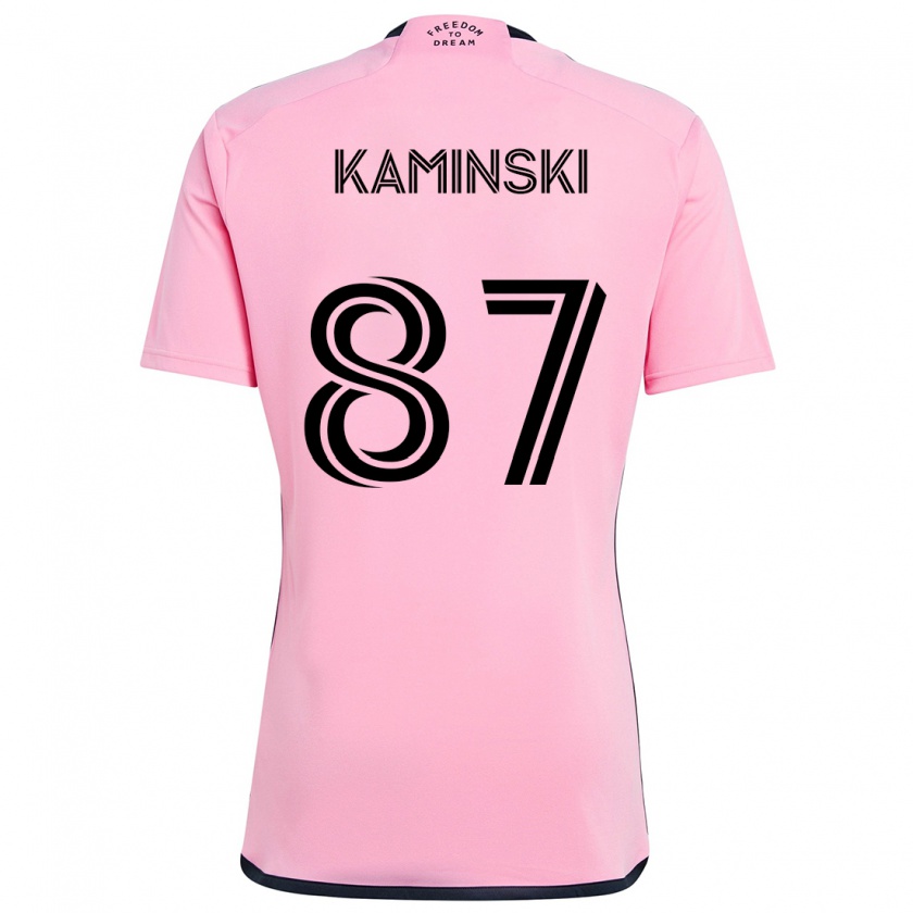 Kandiny Mujer Camiseta Brett Kaminski #87 Rosa 1ª Equipación 2024/25 La Camisa Chile