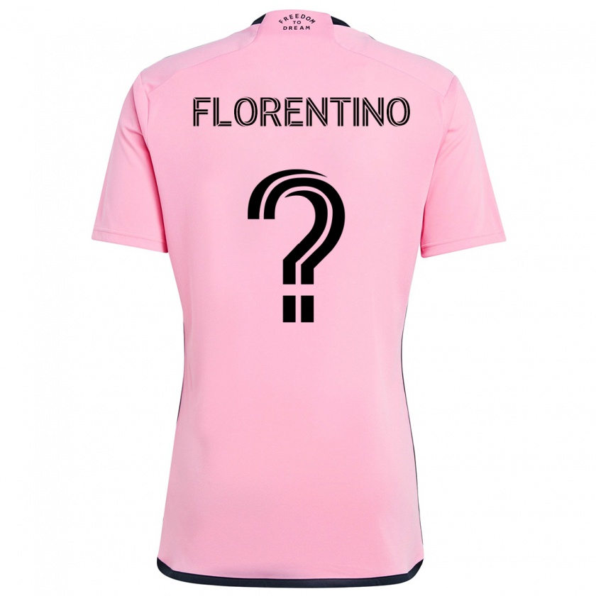 Kandiny Mujer Camiseta Gabriel Florentino #0 Rosa 1ª Equipación 2024/25 La Camisa Chile