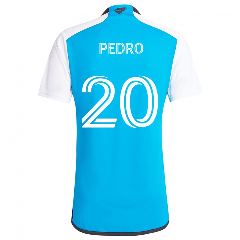 Kandiny Mujer Camiseta João Pedro #20 Azul Blanco 1ª Equipación 2024/25 La Camisa Chile