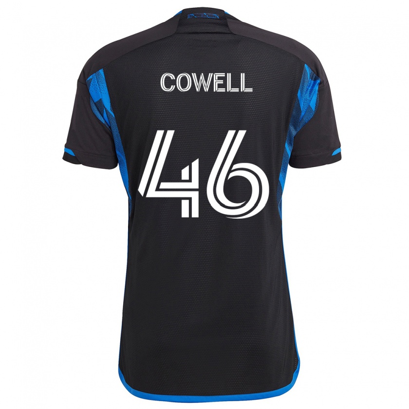 Kandiny Mujer Camiseta Chance Cowell #46 Azul Negro 1ª Equipación 2024/25 La Camisa Chile