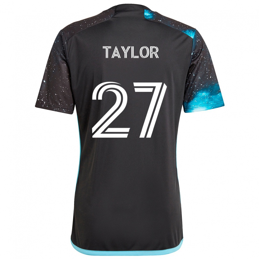 Kandiny Mujer Camiseta D.j. Taylor #27 Azul Negro 1ª Equipación 2024/25 La Camisa Chile