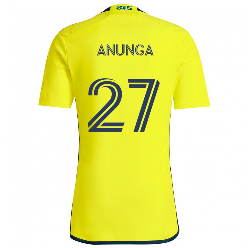 Kandiny Mujer Camiseta Tah Anunga #27 Amarillo Azul 1ª Equipación 2024/25 La Camisa Chile