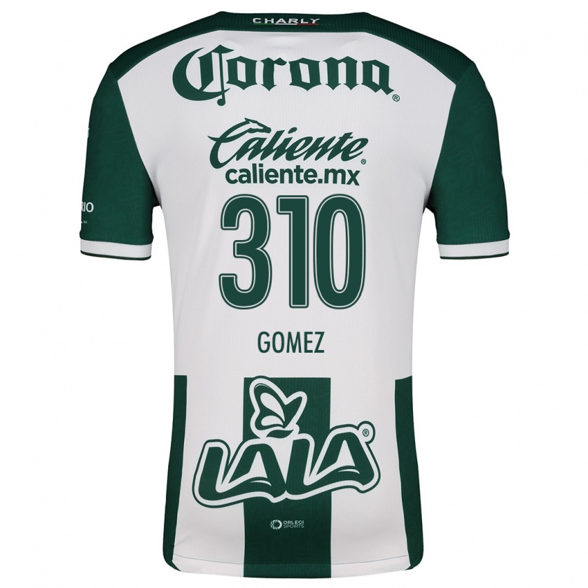 Kandiny Mujer Camiseta Luis Gómez #310 Verde Blanco 1ª Equipación 2024/25 La Camisa Chile