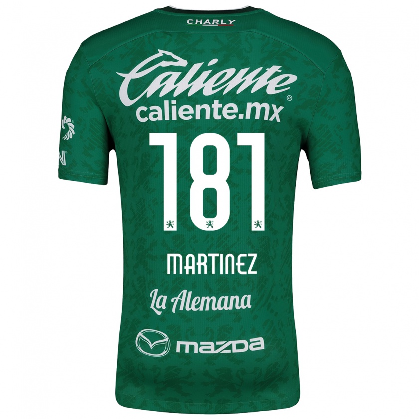 Kandiny Mujer Camiseta Irving Martínez #181 Verde Blanco 1ª Equipación 2024/25 La Camisa Chile