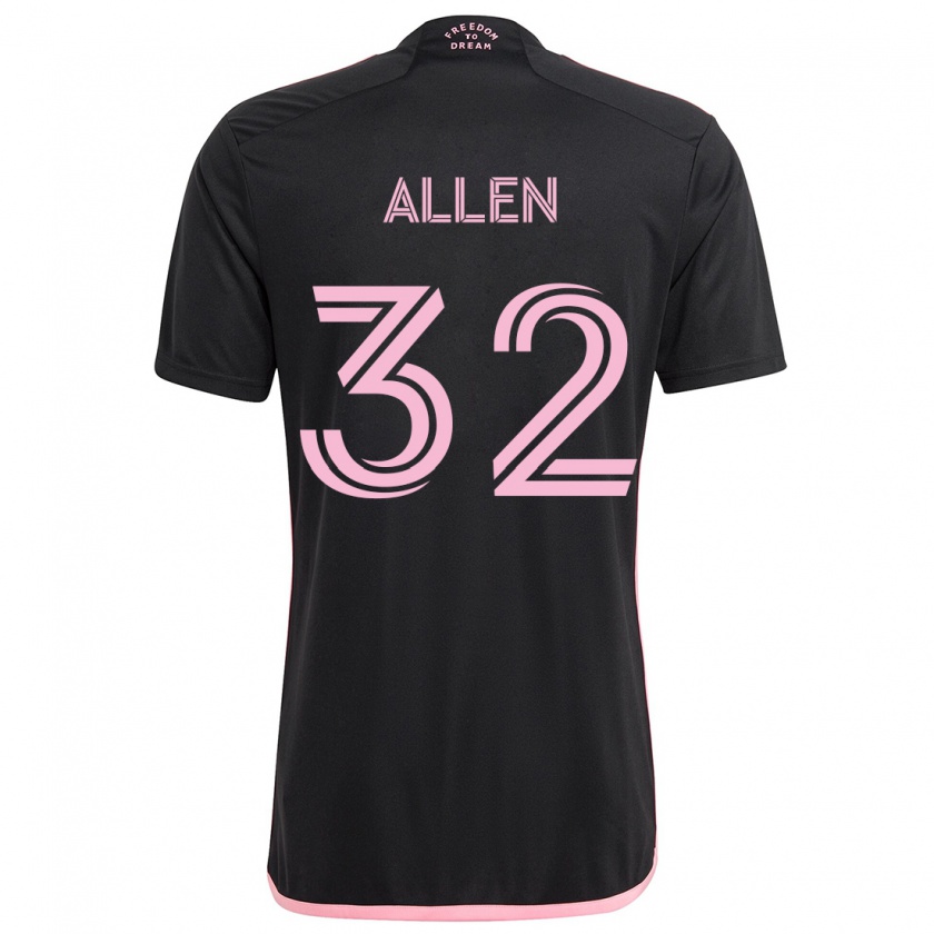 Kandiny Mujer Camiseta Noah Allen #32 Negro 2ª Equipación 2024/25 La Camisa Chile