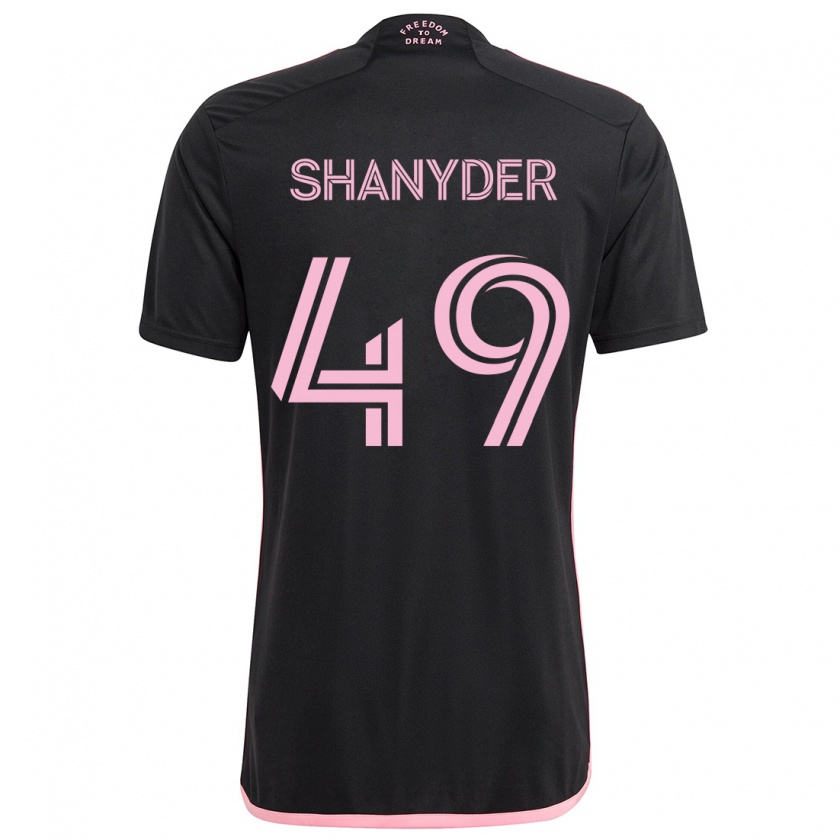 Kandiny Mujer Camiseta Shanyder Borgelin #49 Negro 2ª Equipación 2024/25 La Camisa Chile