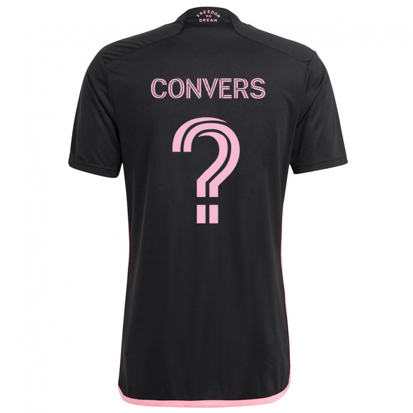 Kandiny Mujer Camiseta Joseph Convers #0 Negro 2ª Equipación 2024/25 La Camisa Chile