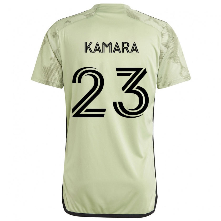 Kandiny Mujer Camiseta Kei Kamara #23 Verde Claro 2ª Equipación 2024/25 La Camisa Chile