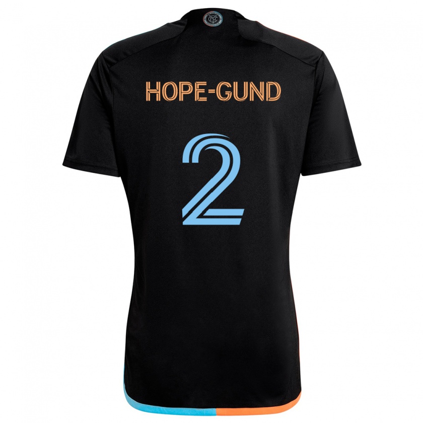 Kandiny Mujer Camiseta Rio Hope-Gund #2 Negro Naranja Azul 2ª Equipación 2024/25 La Camisa Chile