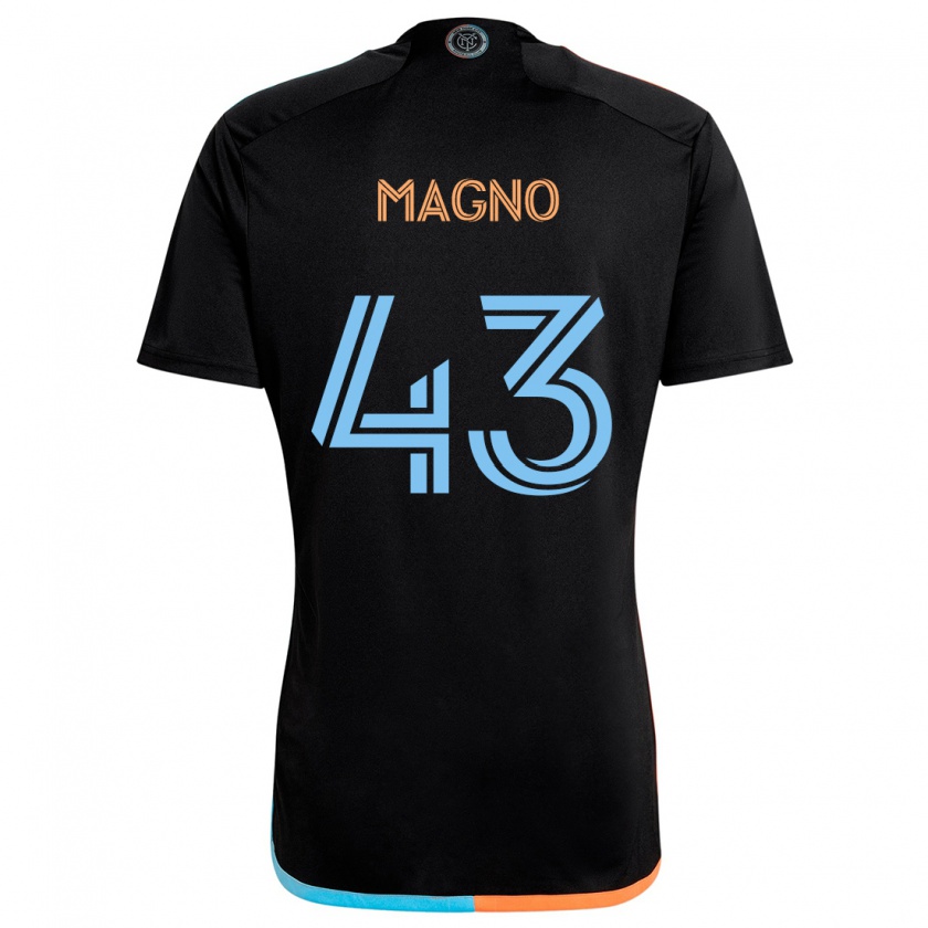 Kandiny Mujer Camiseta Talles Magno #43 Negro Naranja Azul 2ª Equipación 2024/25 La Camisa Chile