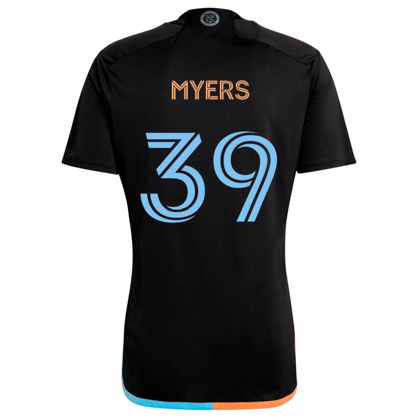 Kandiny Mujer Camiseta Md Myers #39 Negro Naranja Azul 2ª Equipación 2024/25 La Camisa Chile