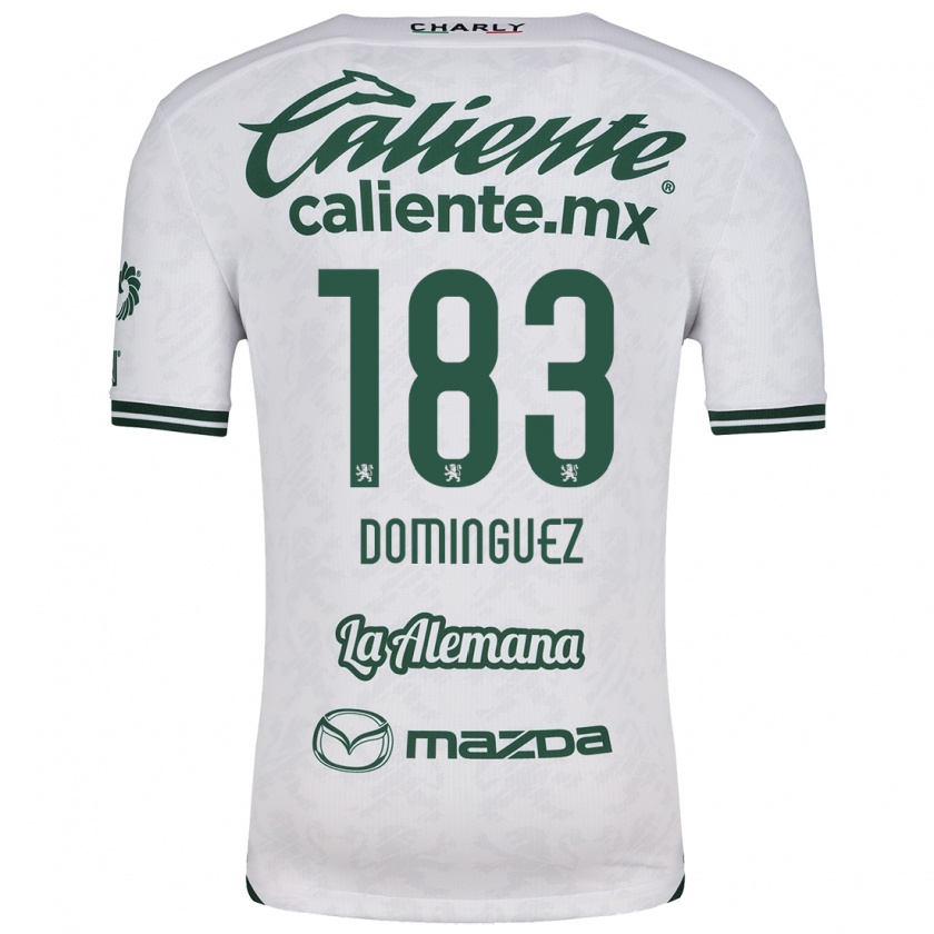 Kandiny Mujer Camiseta Jesús Domínguez #183 Blanco Verde 2ª Equipación 2024/25 La Camisa Chile