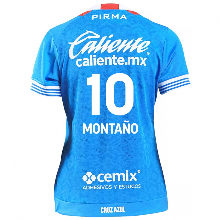 Kandiny Niño Camiseta Andrés Montaño #10 Cielo Azul 1ª Equipación 2024/25 La Camisa Chile