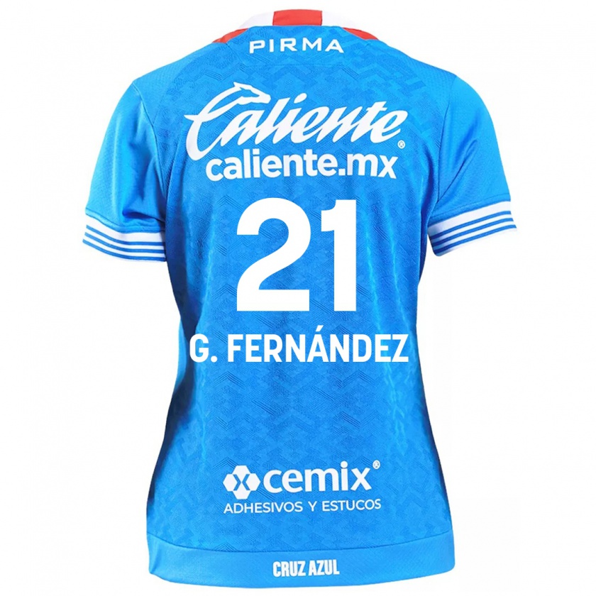 Kandiny Niño Camiseta Gabriel Fernández #21 Cielo Azul 1ª Equipación 2024/25 La Camisa Chile