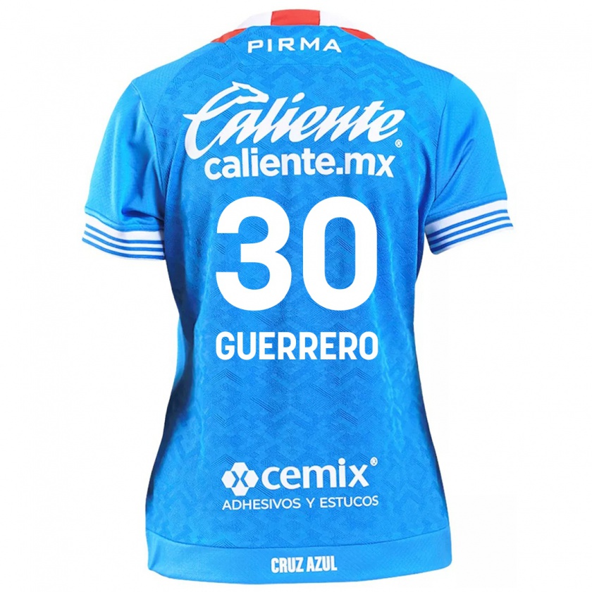 Kandiny Niño Camiseta Rafael Guerrero #30 Cielo Azul 1ª Equipación 2024/25 La Camisa Chile