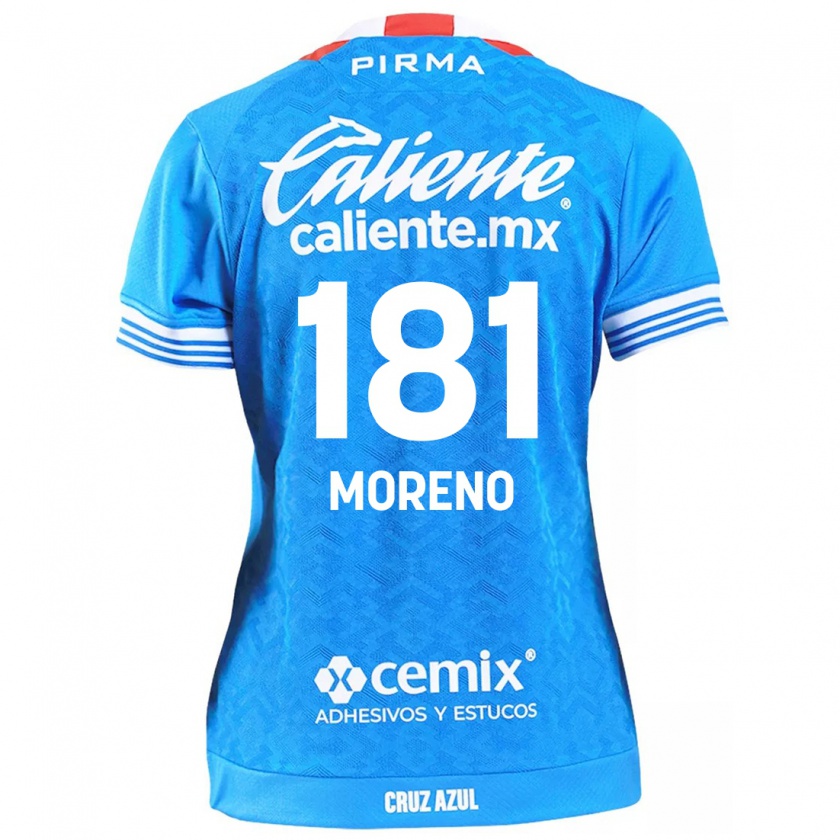 Kandiny Niño Camiseta Roberto Moreno #181 Cielo Azul 1ª Equipación 2024/25 La Camisa Chile