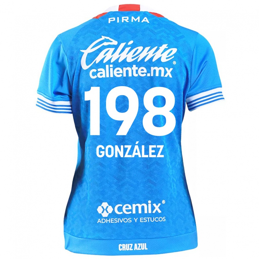 Kandiny Niño Camiseta Kenneth González #198 Cielo Azul 1ª Equipación 2024/25 La Camisa Chile