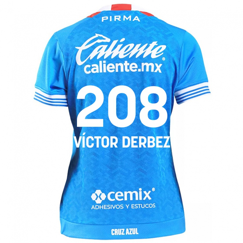 Kandiny Niño Camiseta Louis Víctor Derbez #208 Cielo Azul 1ª Equipación 2024/25 La Camisa Chile