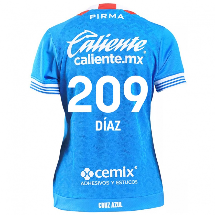 Kandiny Niño Camiseta Josué Díaz #209 Cielo Azul 1ª Equipación 2024/25 La Camisa Chile