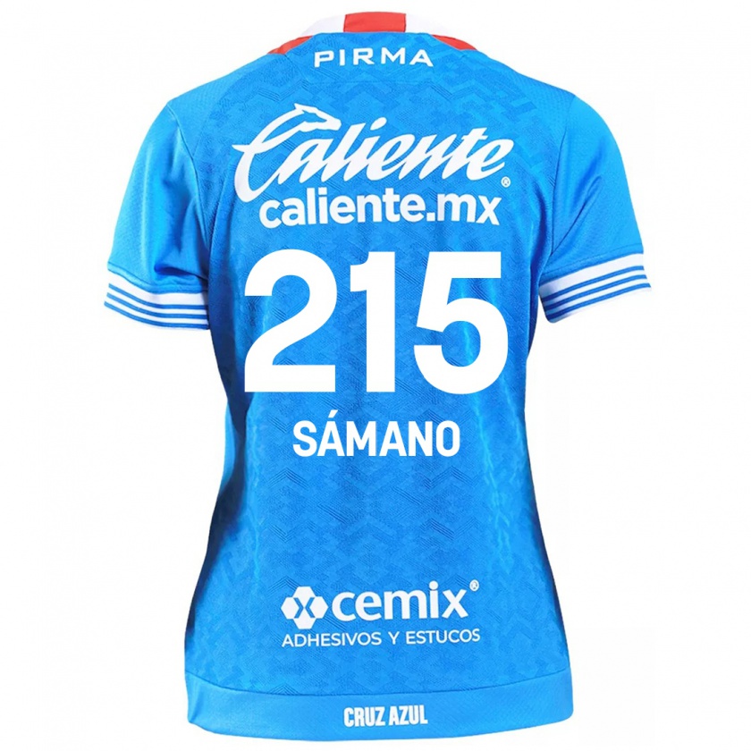 Kandiny Niño Camiseta Fernando Sámano #215 Cielo Azul 1ª Equipación 2024/25 La Camisa Chile