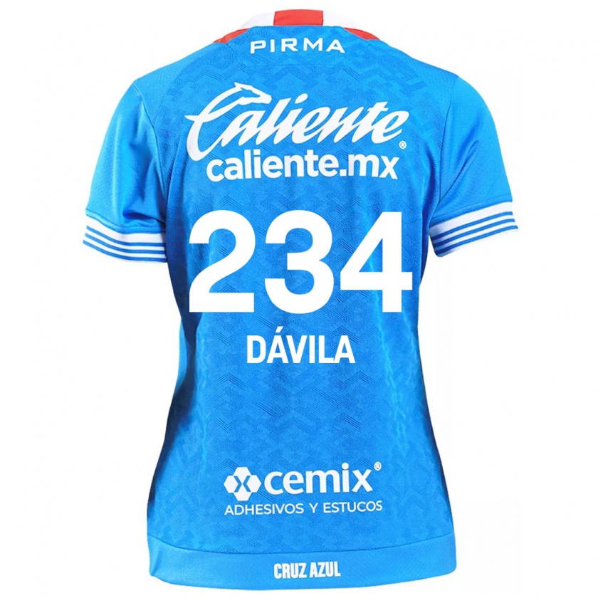 Kandiny Niño Camiseta Emilio Dávila #234 Cielo Azul 1ª Equipación 2024/25 La Camisa Chile